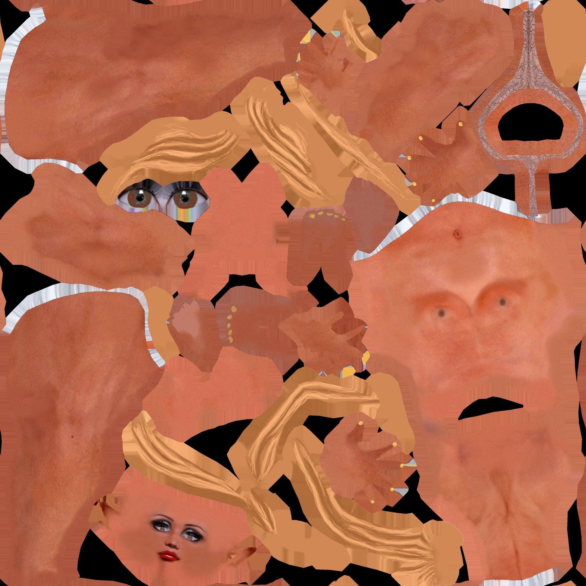 Elf Girl Low-poly 3D model_22