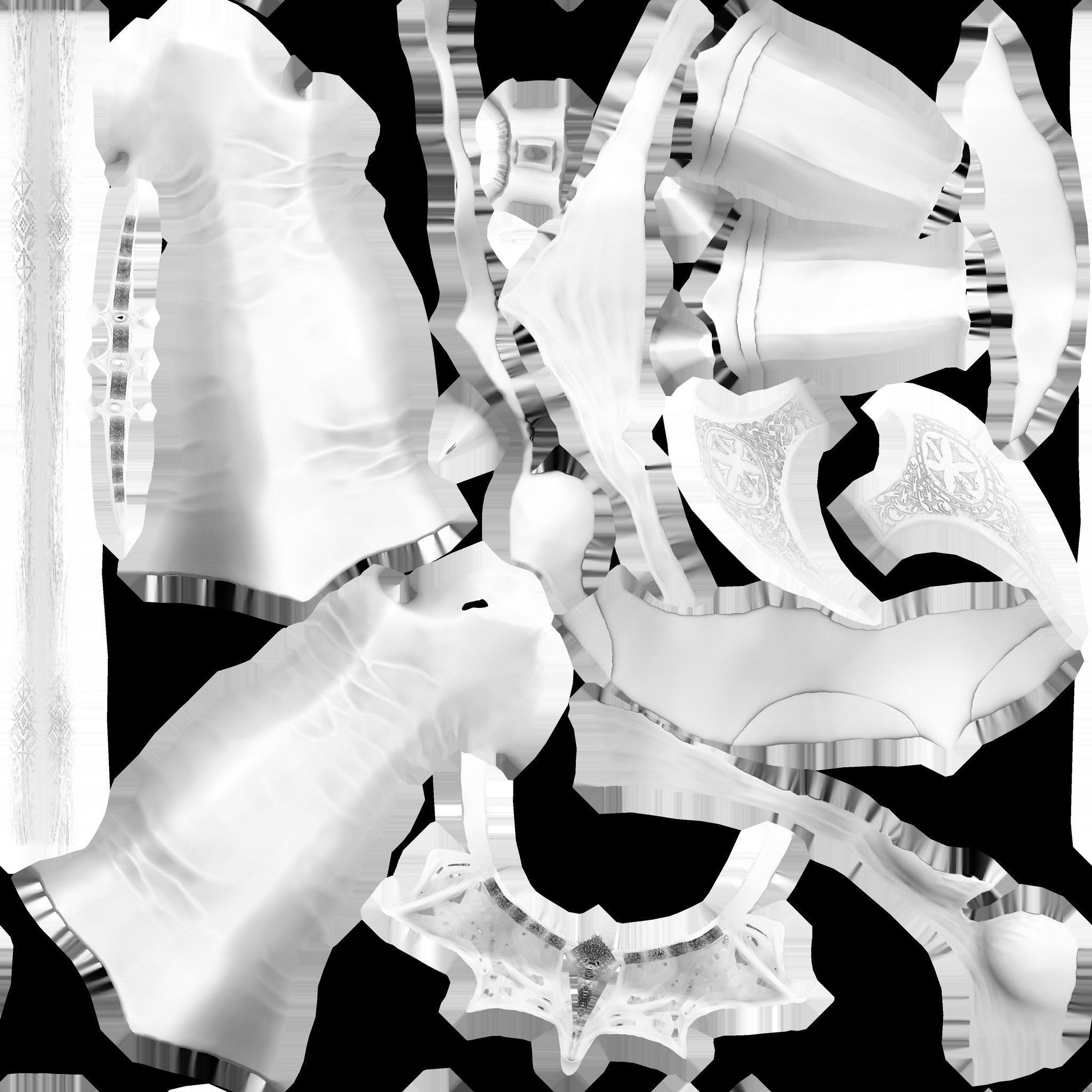 Elf Girl Low-poly 3D model_30