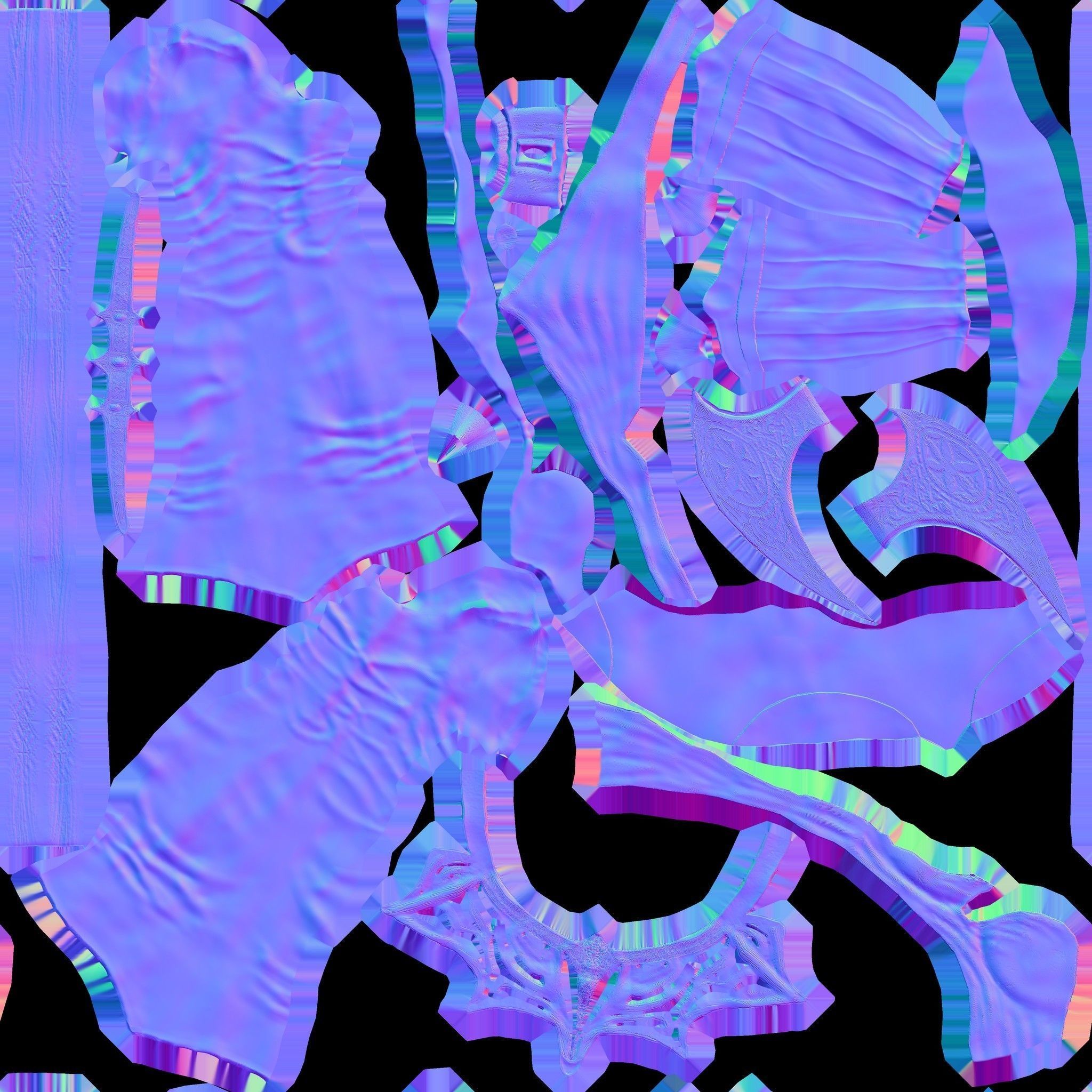 Elf Girl Low-poly 3D model_33