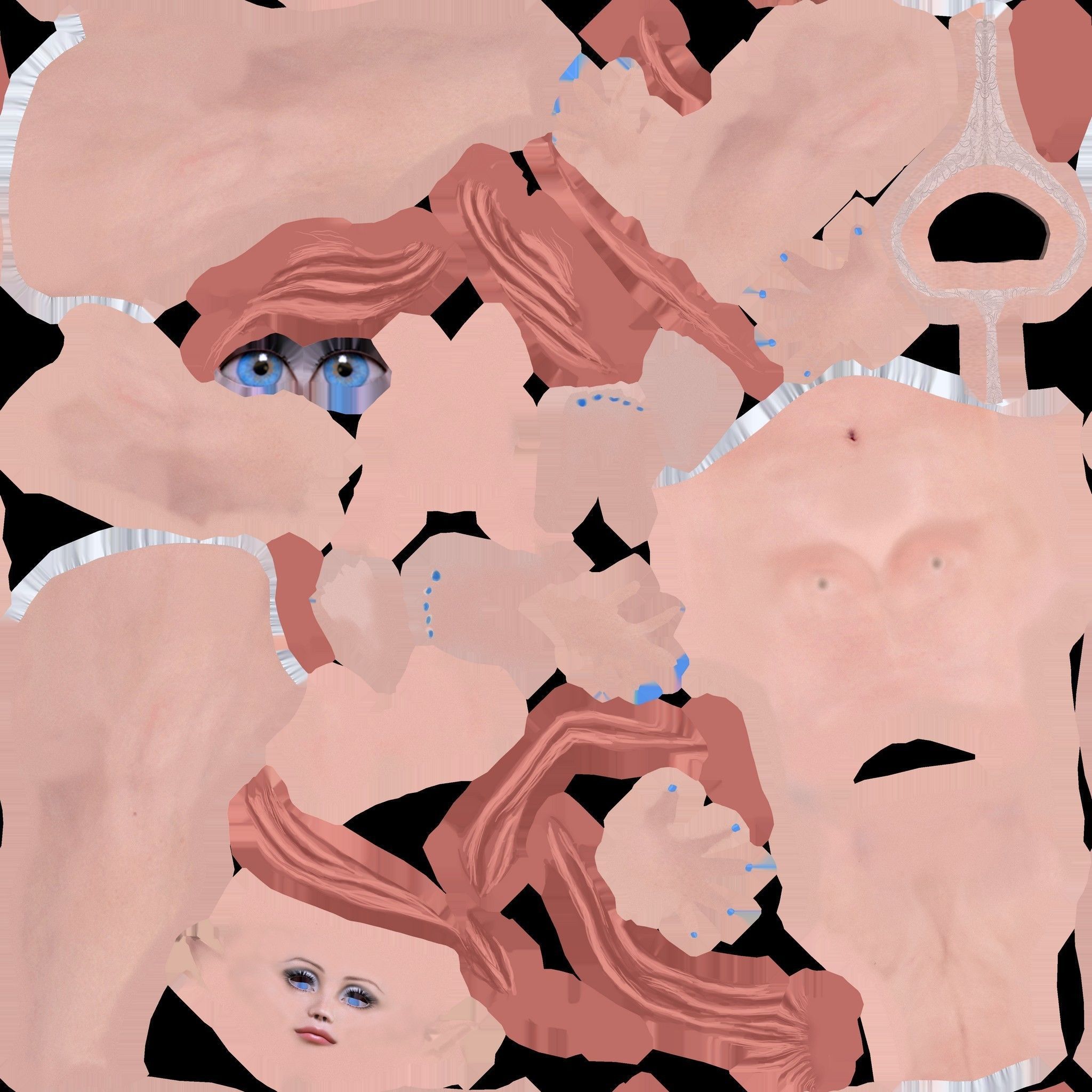 Elf Girl Low-poly 3D model_21