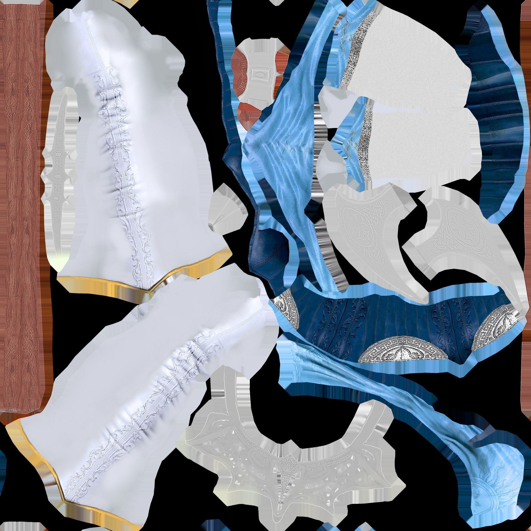 Elf Girl Low-poly 3D model_25