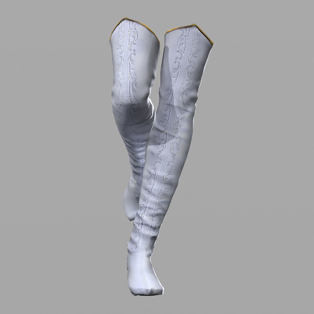 Elf Girl Low-poly 3D model_16