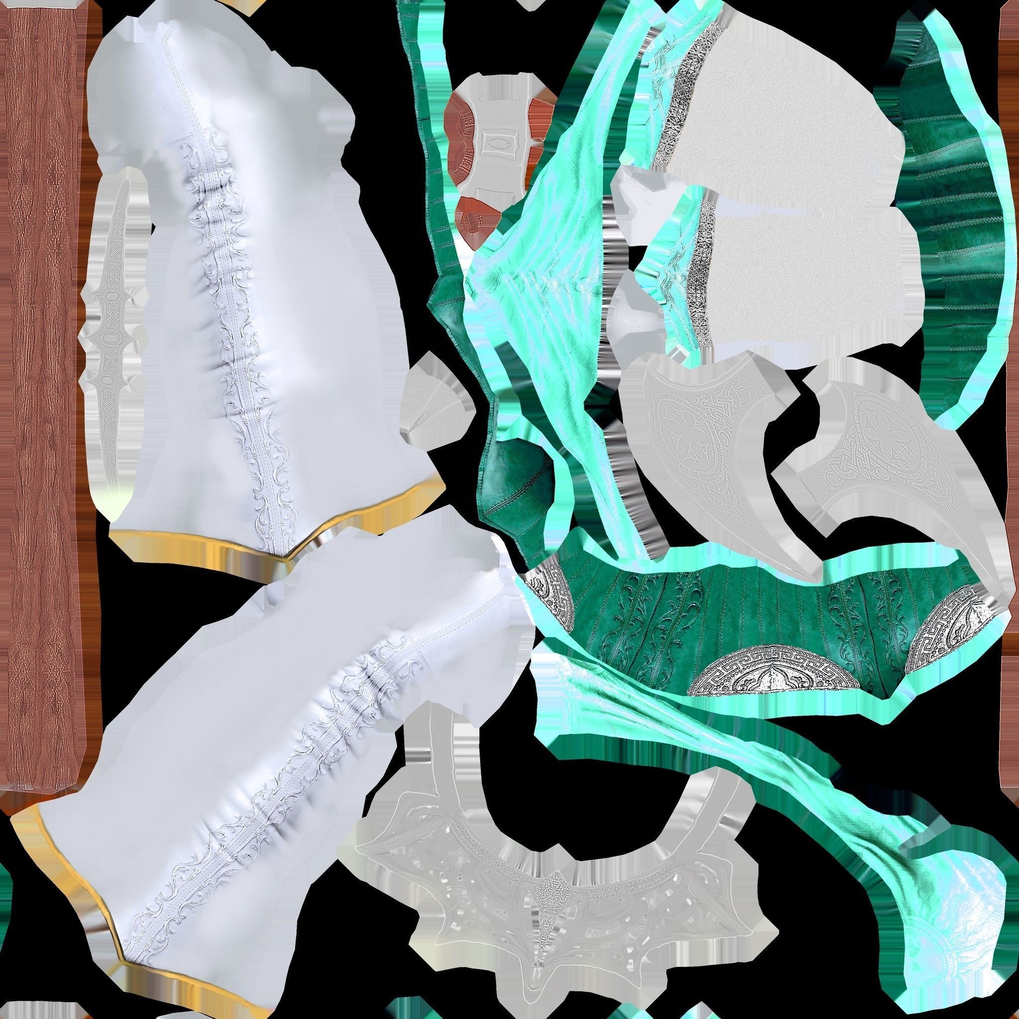 Elf Girl Low-poly 3D model_32