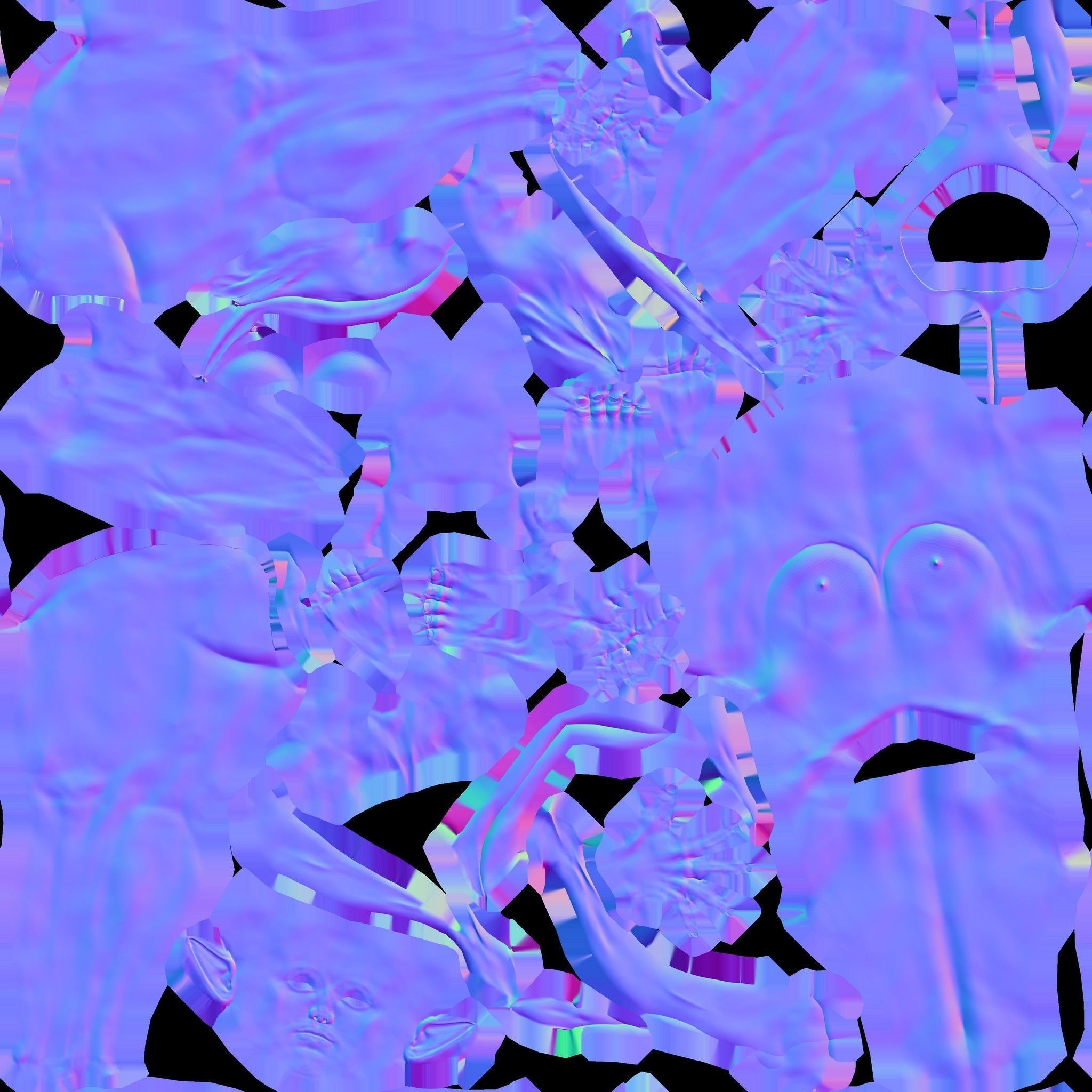 Elf Girl Low-poly 3D model_23