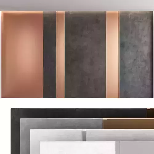 Decorative wall panel set 49 3D model