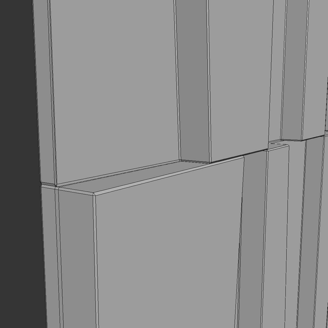 Decorative wall panel set 53 3D model_11