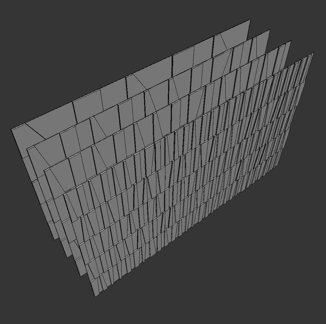 Decorative wall panel set 53 3D model_5