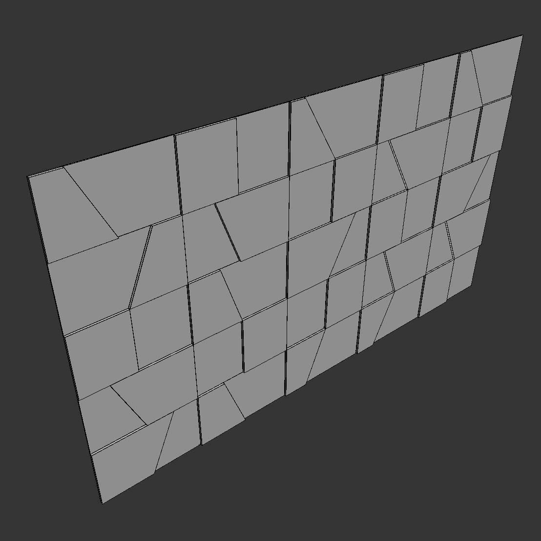 Decorative wall panel set 53 3D model_9