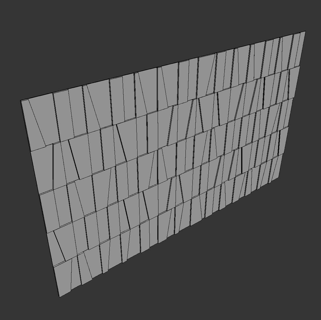 Decorative wall panel set 53 3D model_7