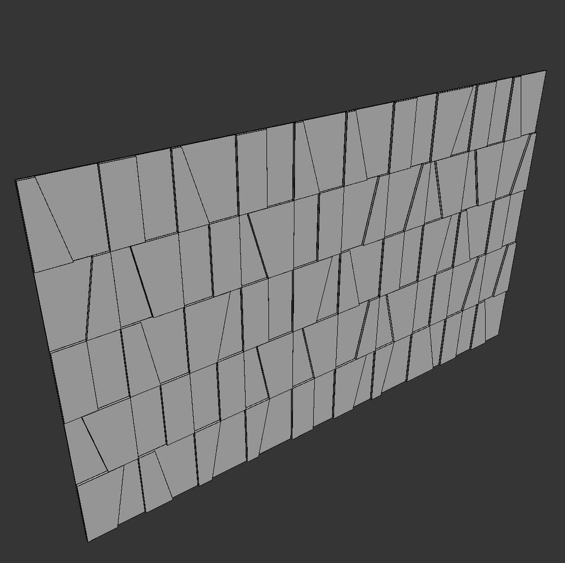 Decorative wall panel set 53 3D model_8