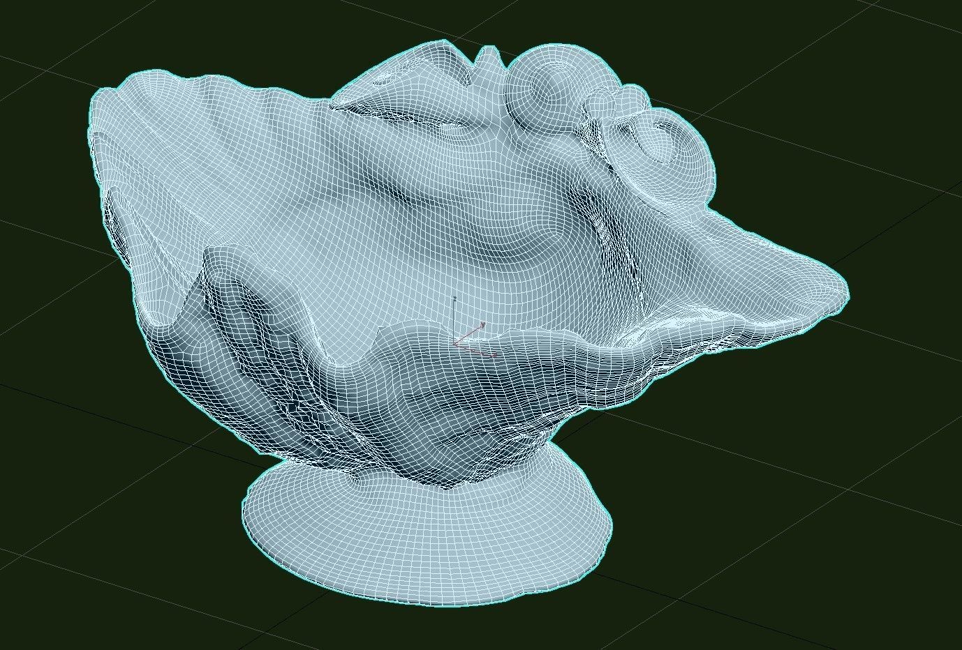 Shell Bowl Low-poly 3D model_30