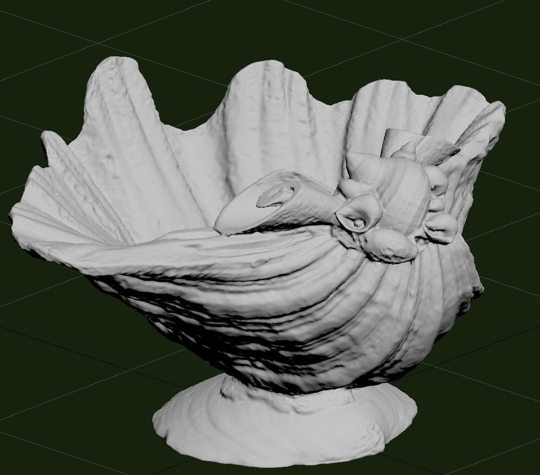 Shell Bowl Low-poly 3D model_45