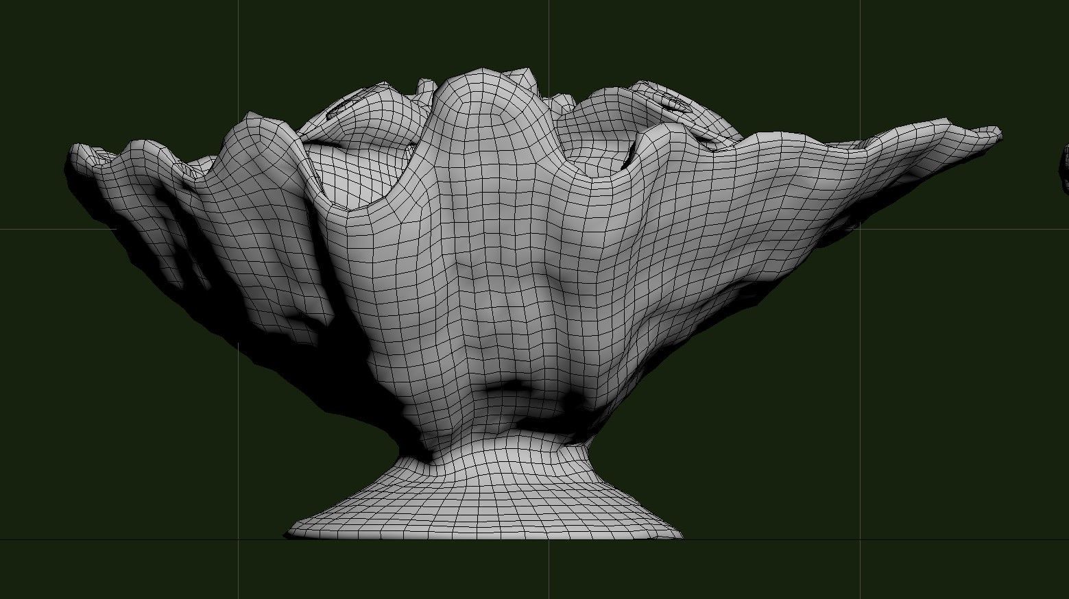 Shell Bowl Low-poly 3D model_50