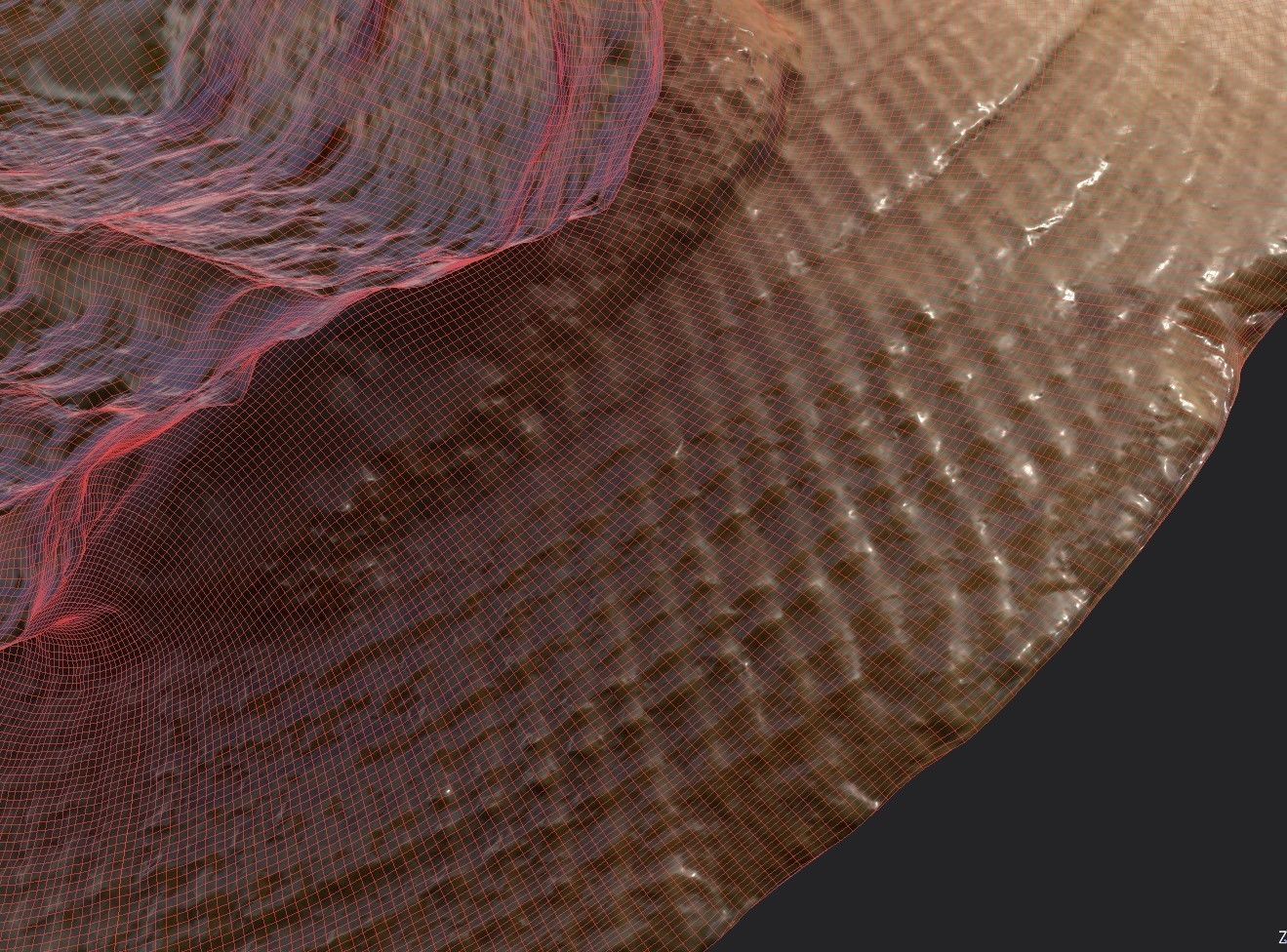 Shell Bowl Low-poly 3D model_15