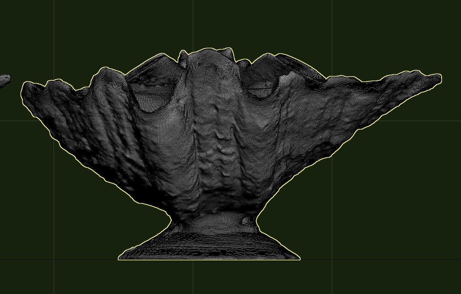 Shell Bowl Low-poly 3D model_53