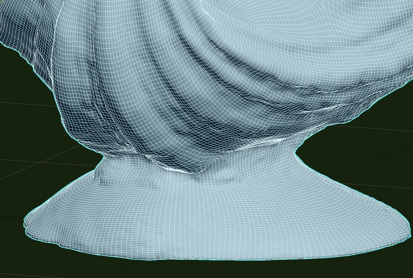 Shell Bowl Low-poly 3D model_35