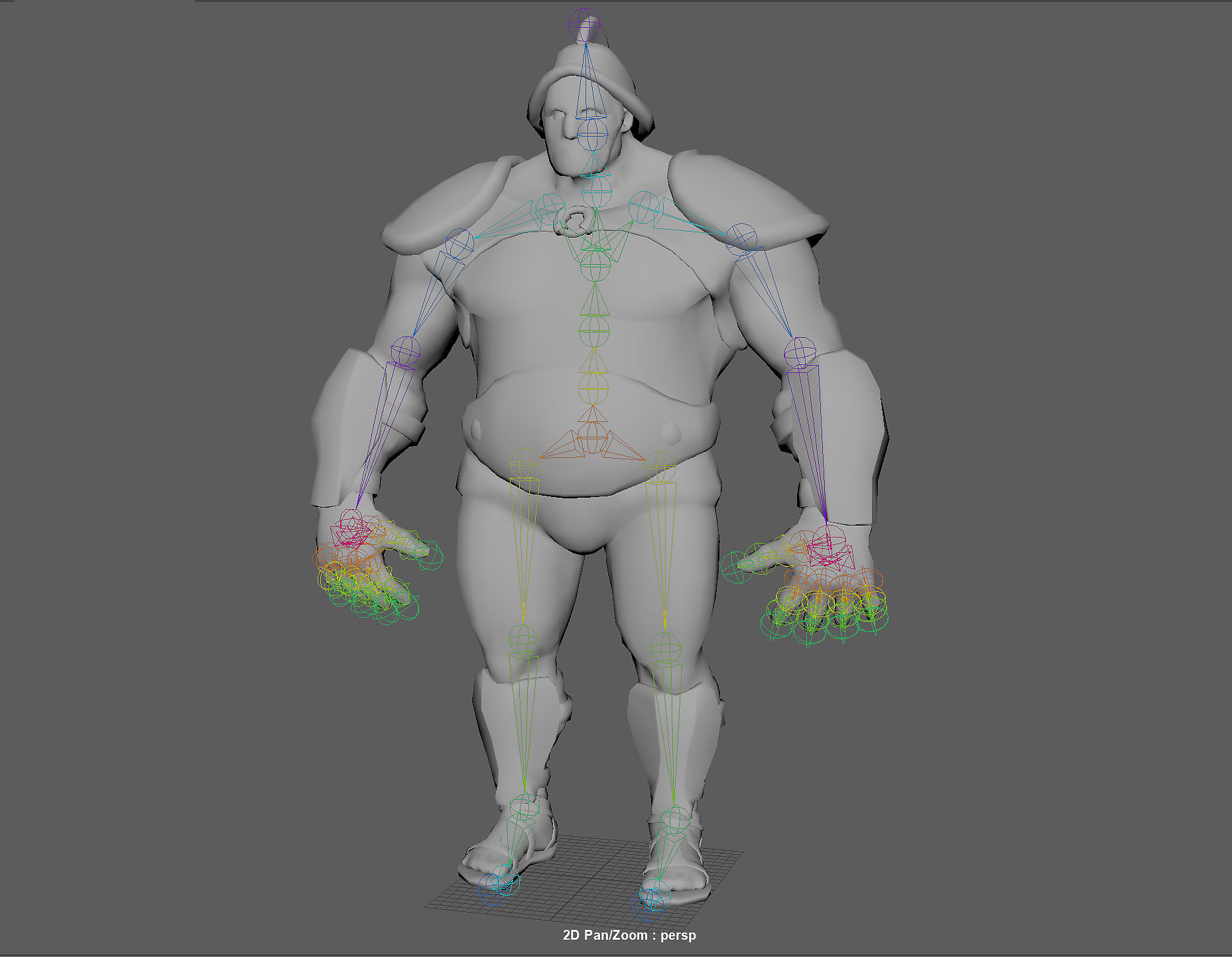 Gladiator Boris Low-poly 3D model_9