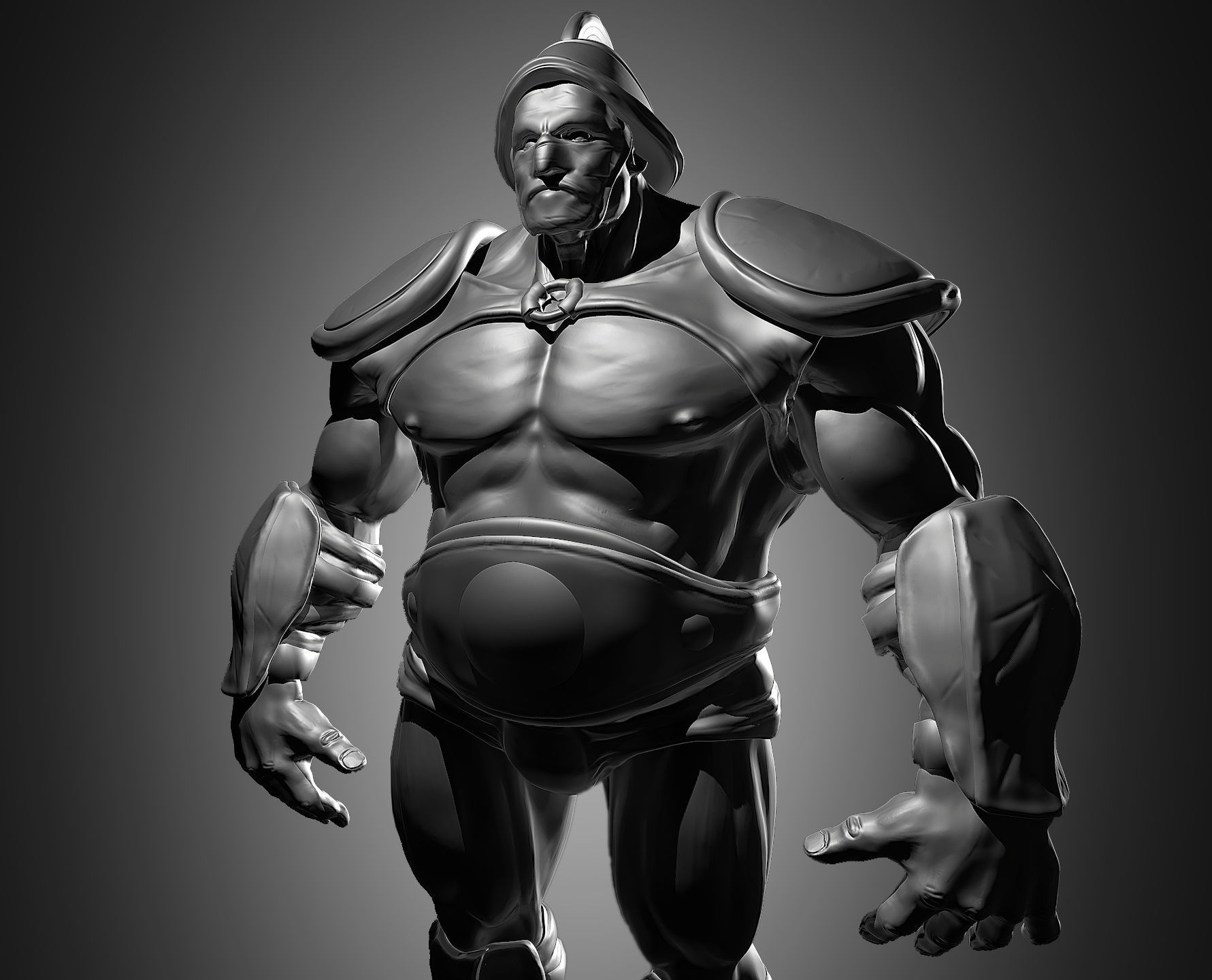 Gladiator Boris Low-poly 3D model_11
