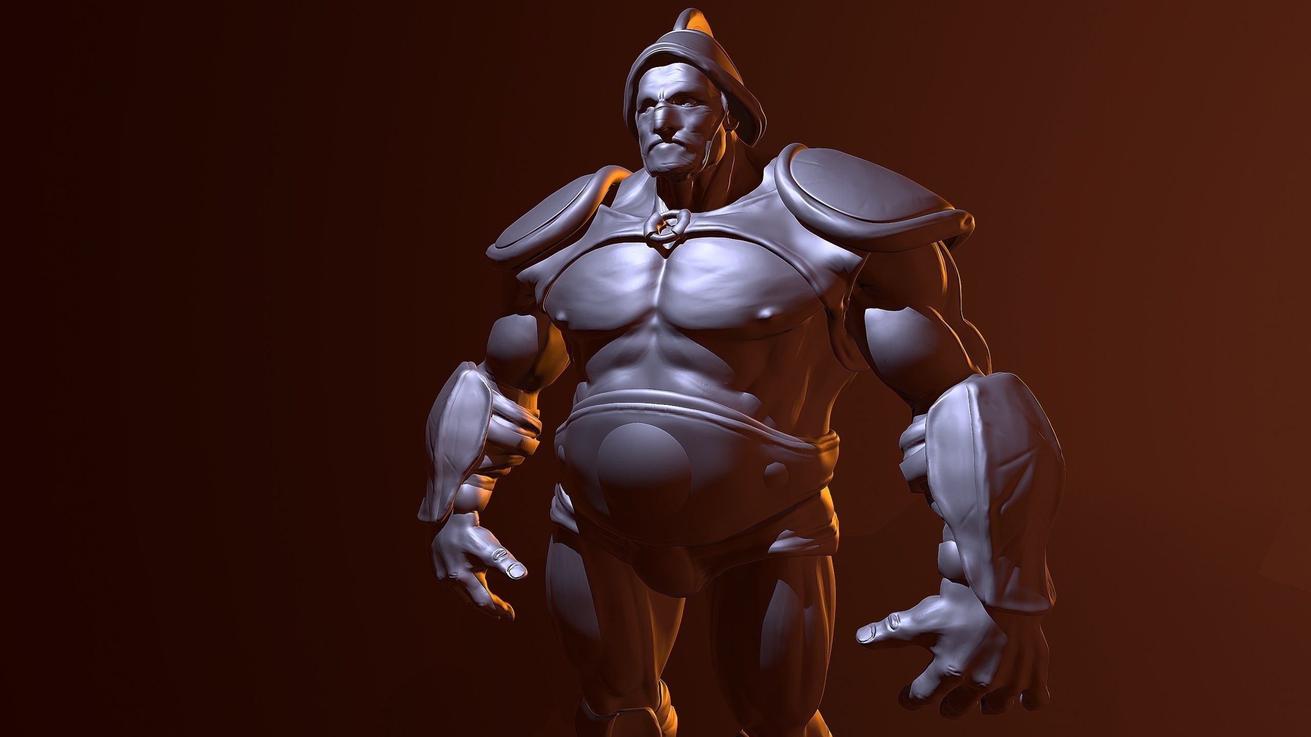 Gladiator Boris Low-poly 3D model_8