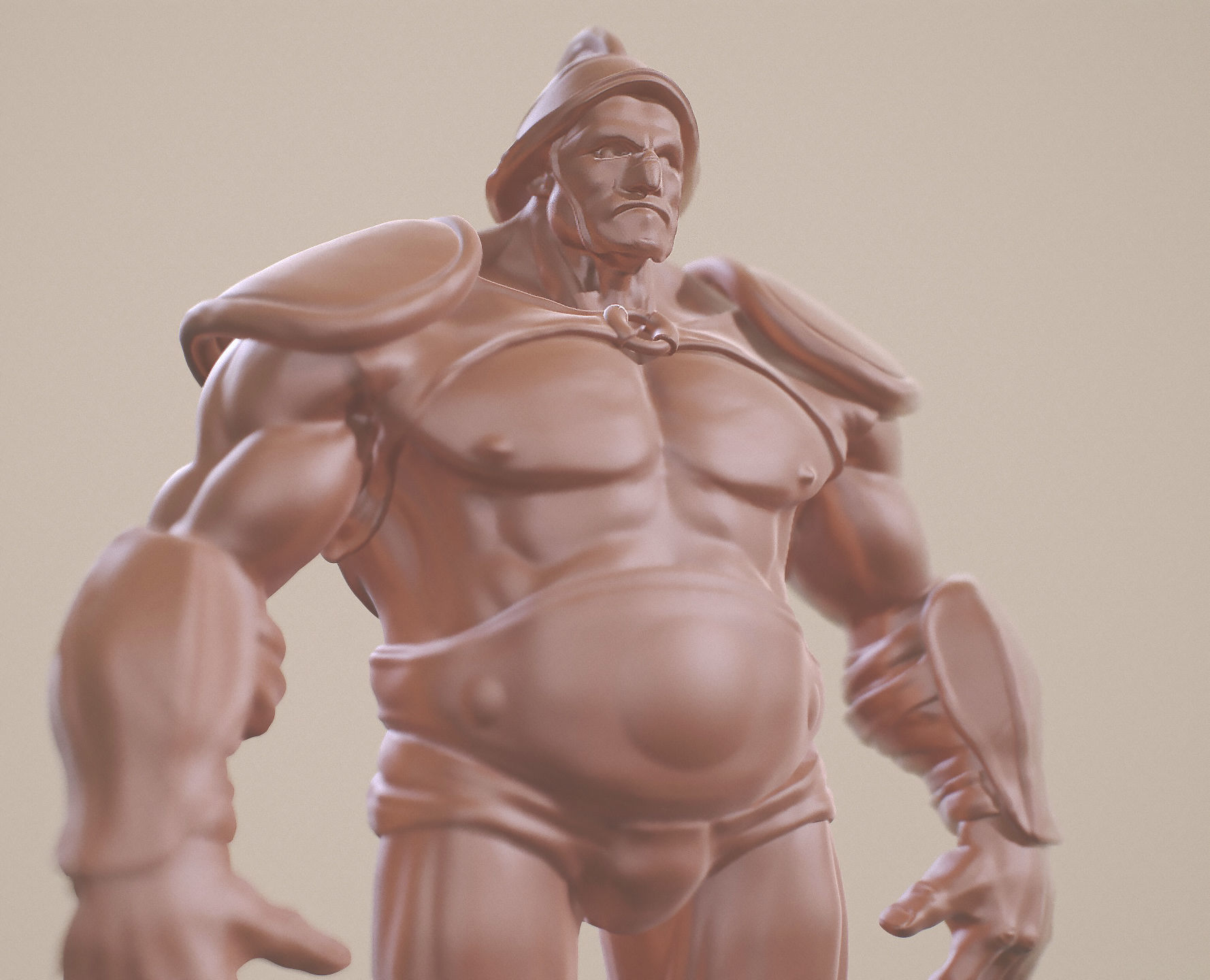 Gladiator Boris Low-poly 3D model_10