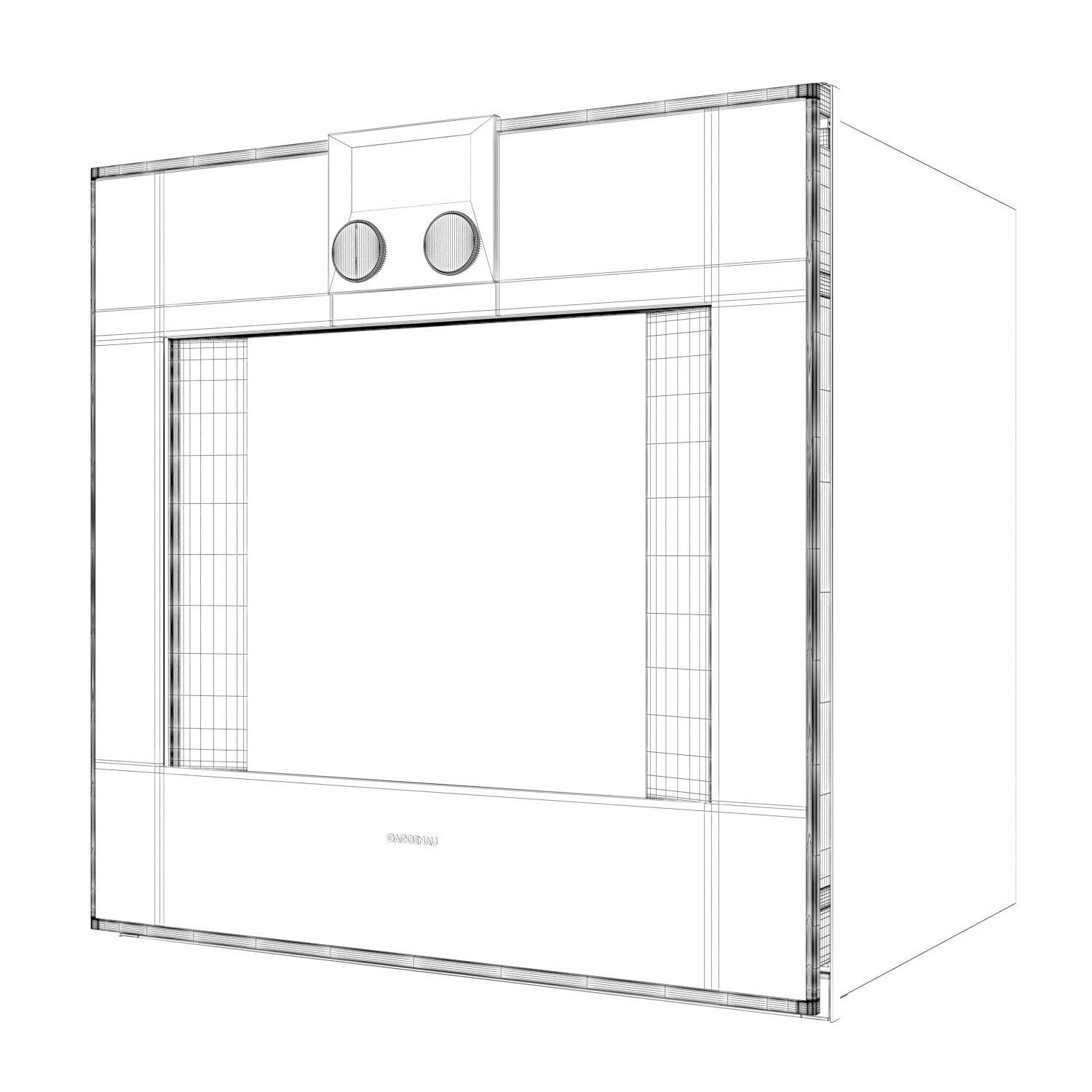 Gaggenau Oven BO420101 400 series 3D model_12