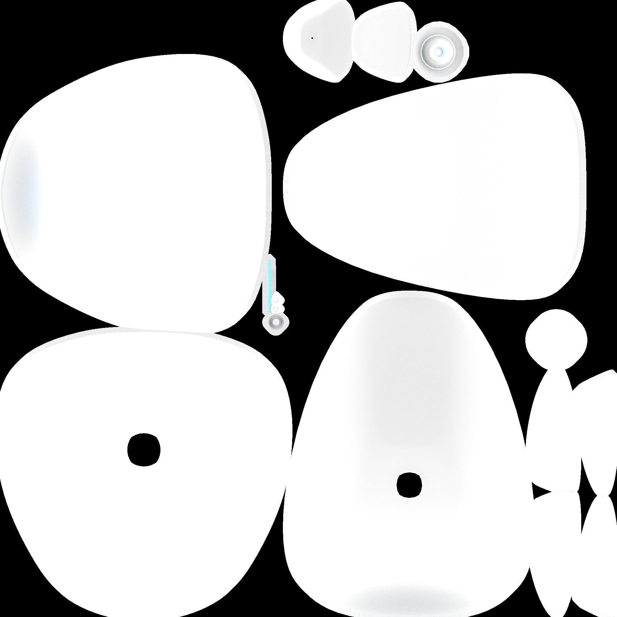 Levitating sci-fi chair Low-poly 3D model_5