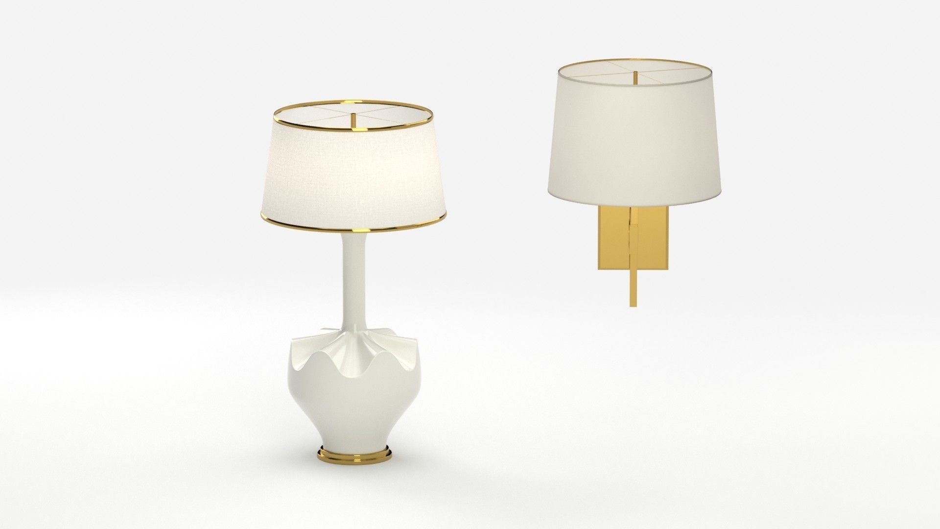 Lamp 166 two lamps 3D model_13