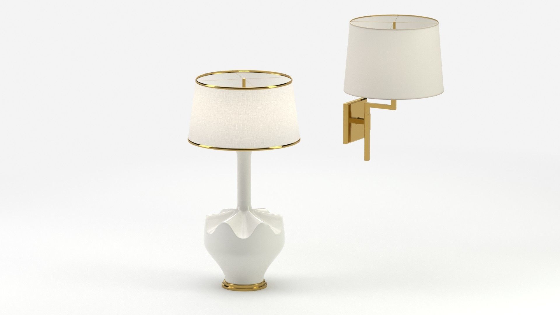 Lamp 166 two lamps 3D model_15