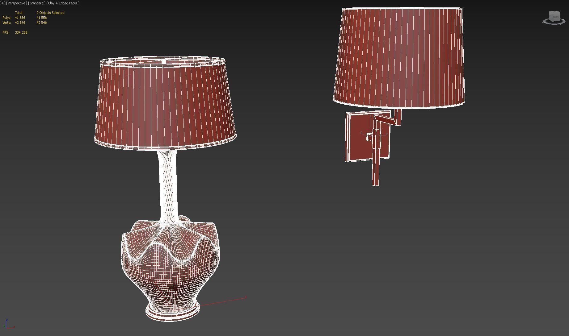 Lamp 166 two lamps 3D model_16