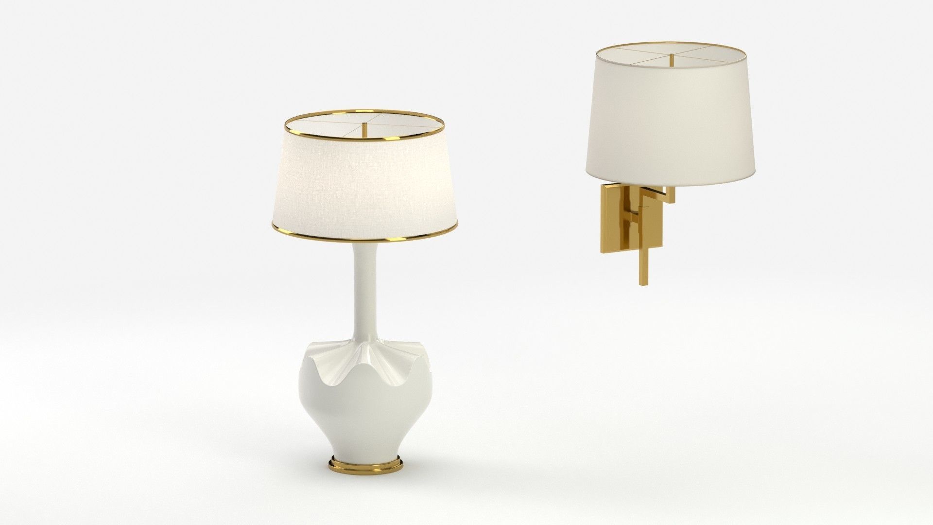 Lamp 166 two lamps 3D model_14