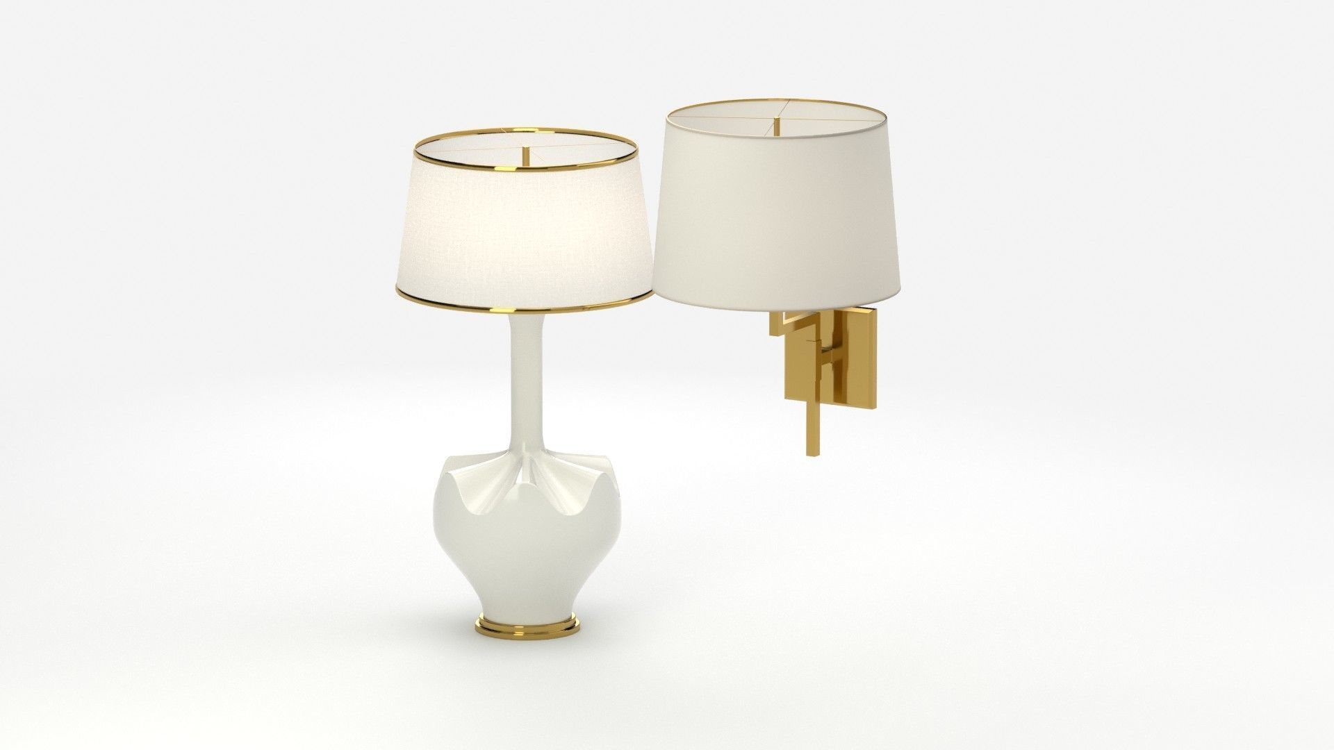 Lamp 166 two lamps 3D model_12