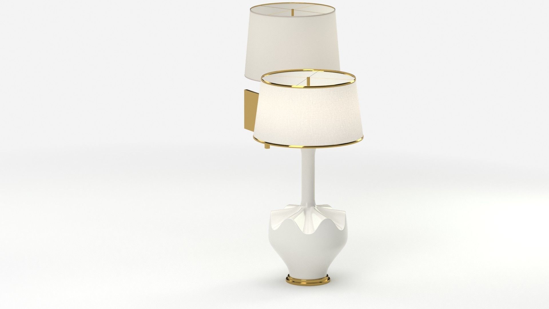 Lamp 166 two lamps 3D model_5