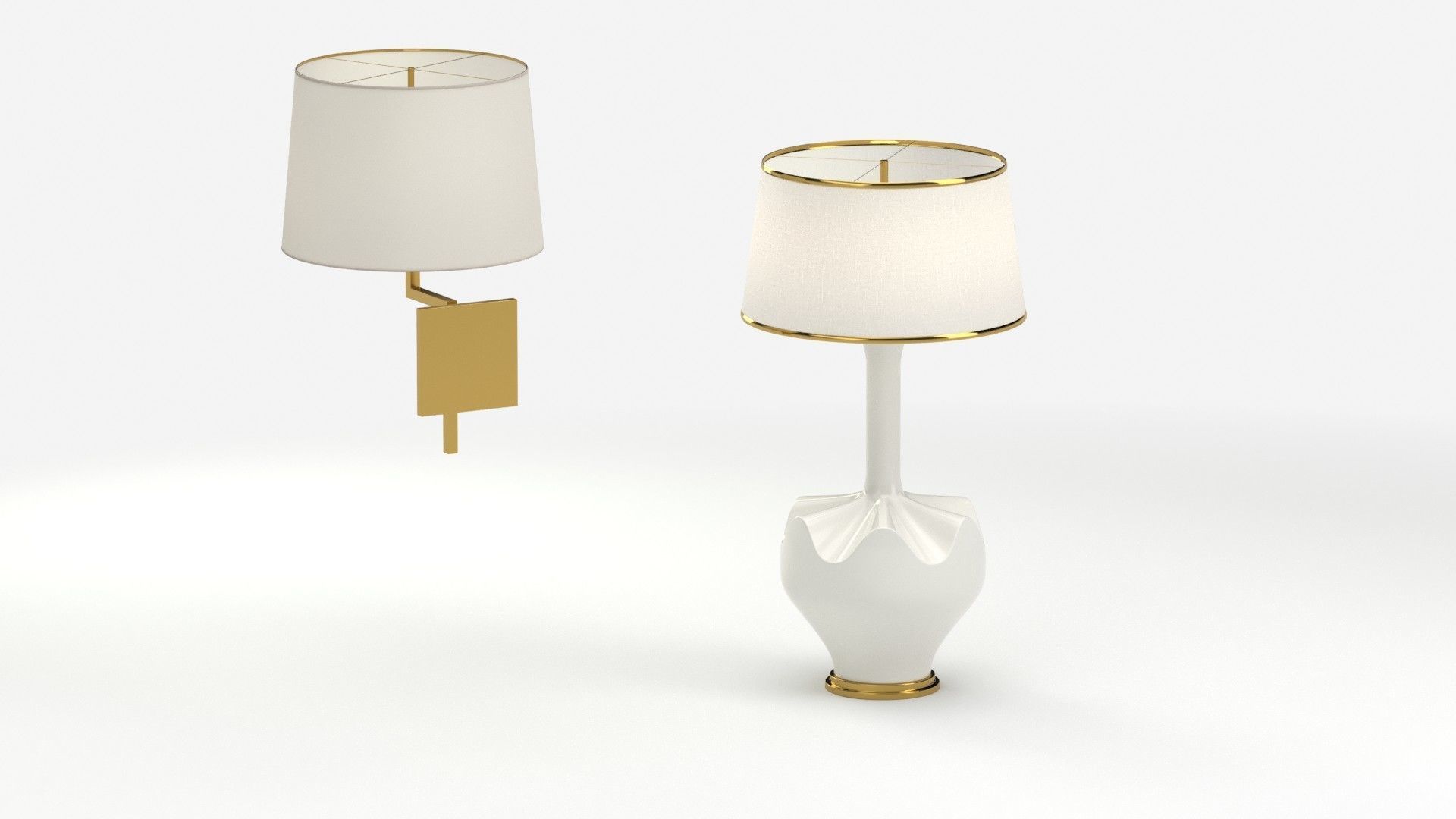 Lamp 166 two lamps 3D model_8