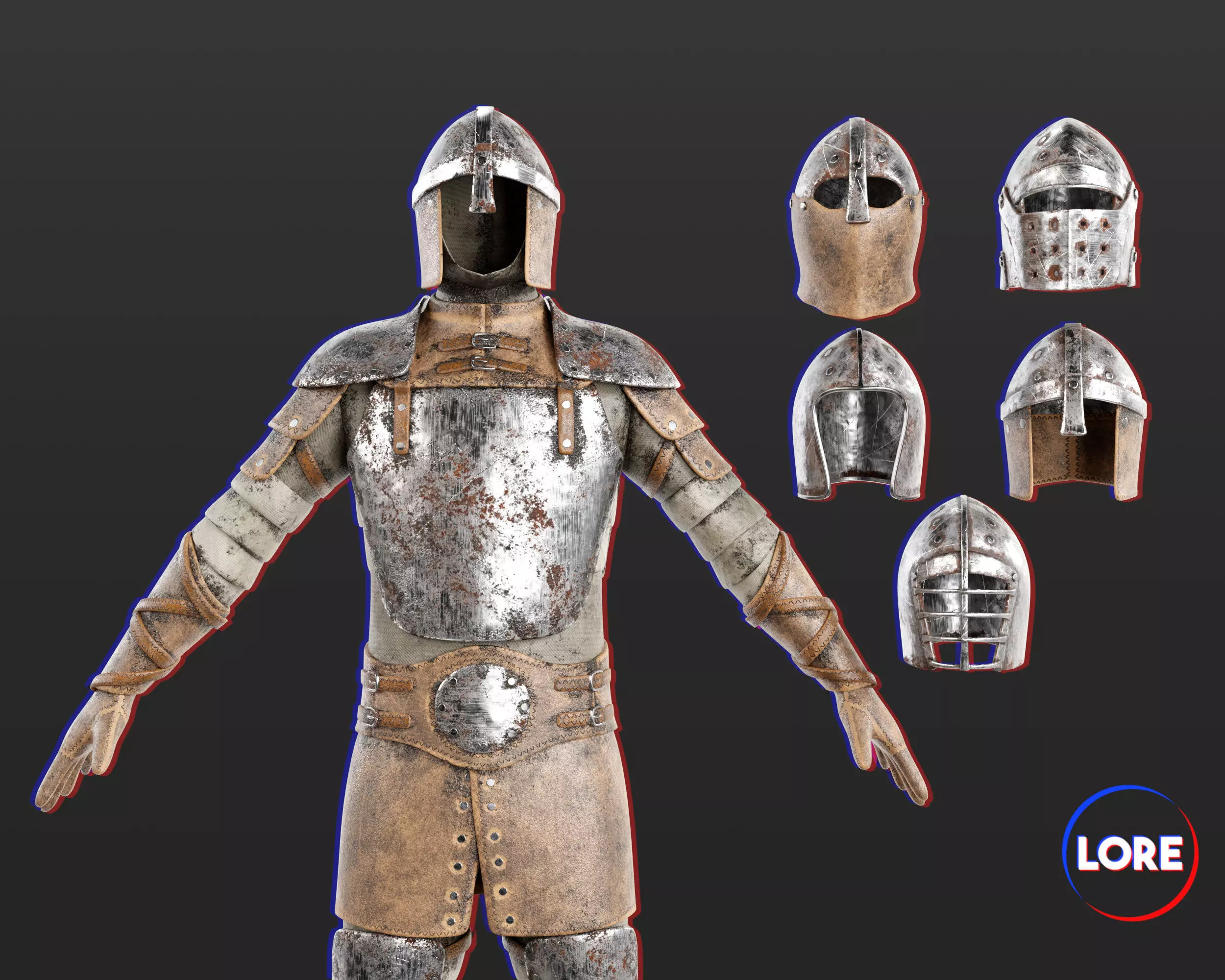 Medieval Collection Crude Armor and Helmets _0