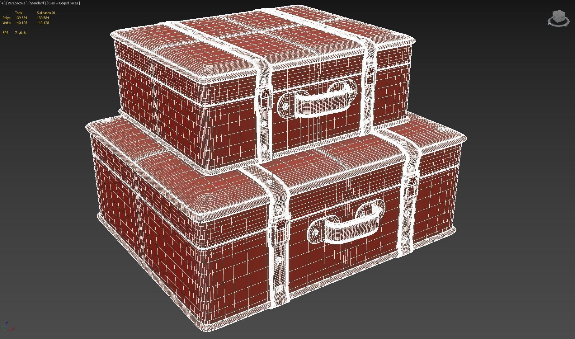 Suitcases 01 3D model_16