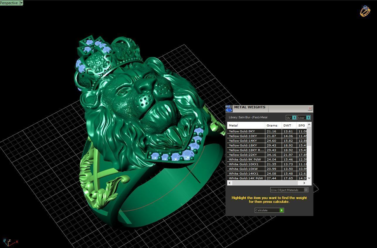 LION KING RING   3D print model_3