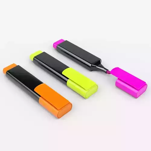 Highligher Pen 3D model