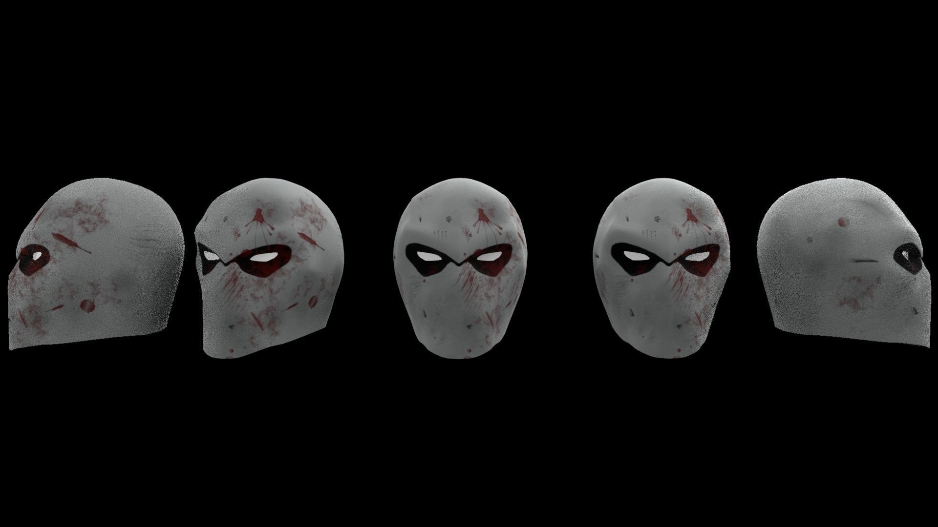 Moon Knight Mask and Hood 3D model_3