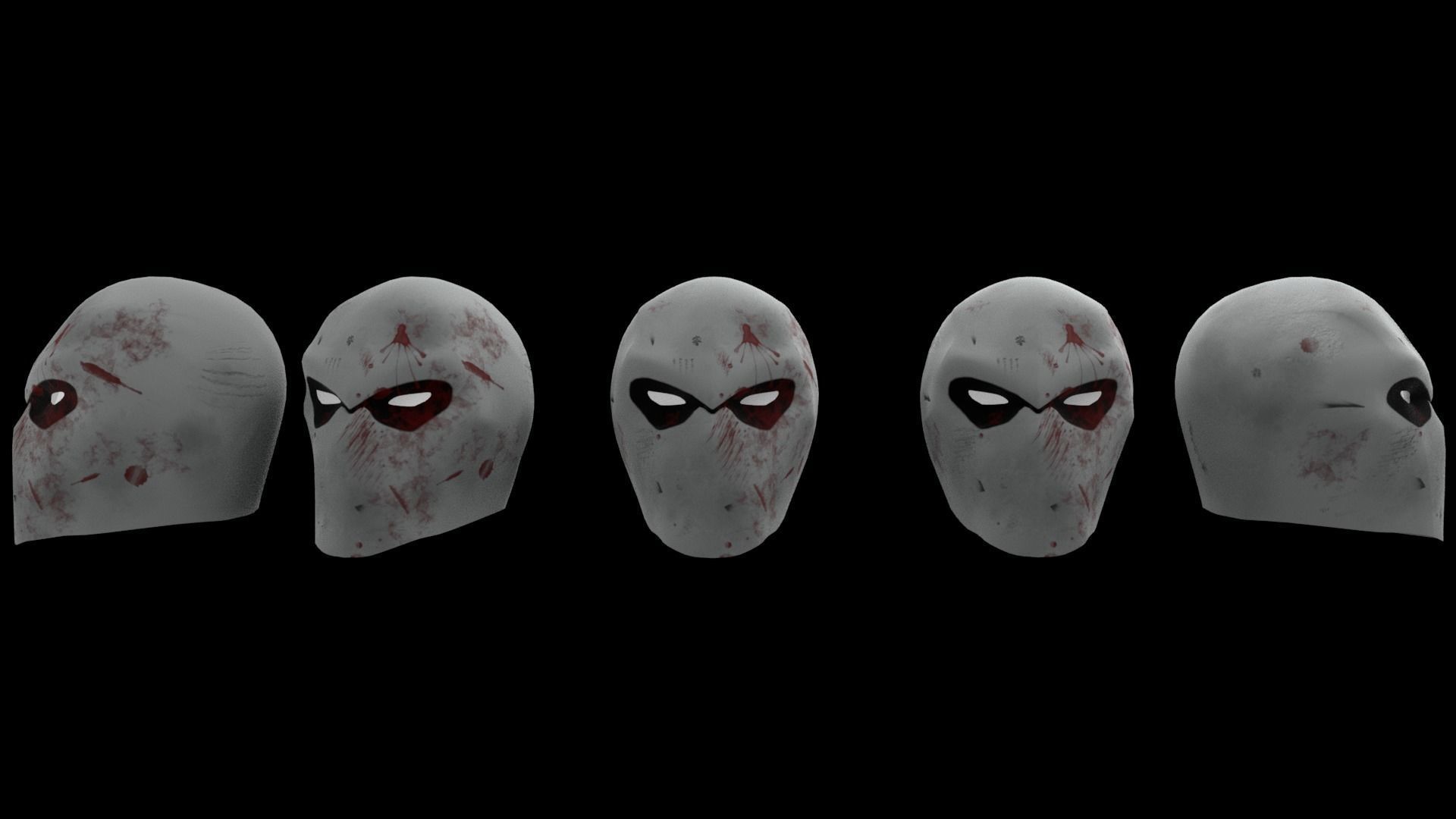Moon Knight Mask and Hood 3D model_6