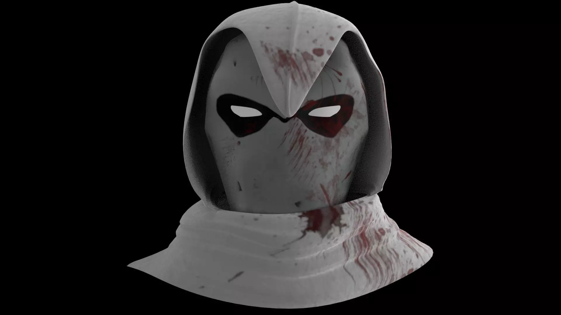 Moon Knight Mask and Hood 3D model_0