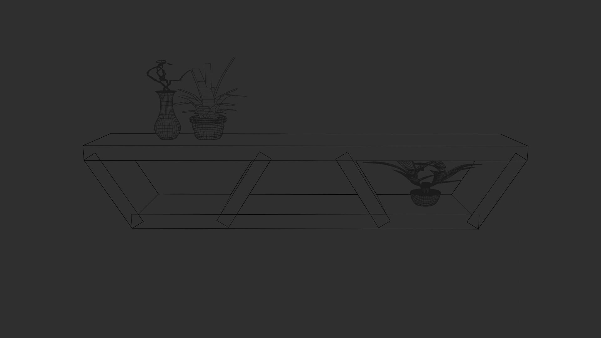 Shelve shelf Low-poly 3D model_6