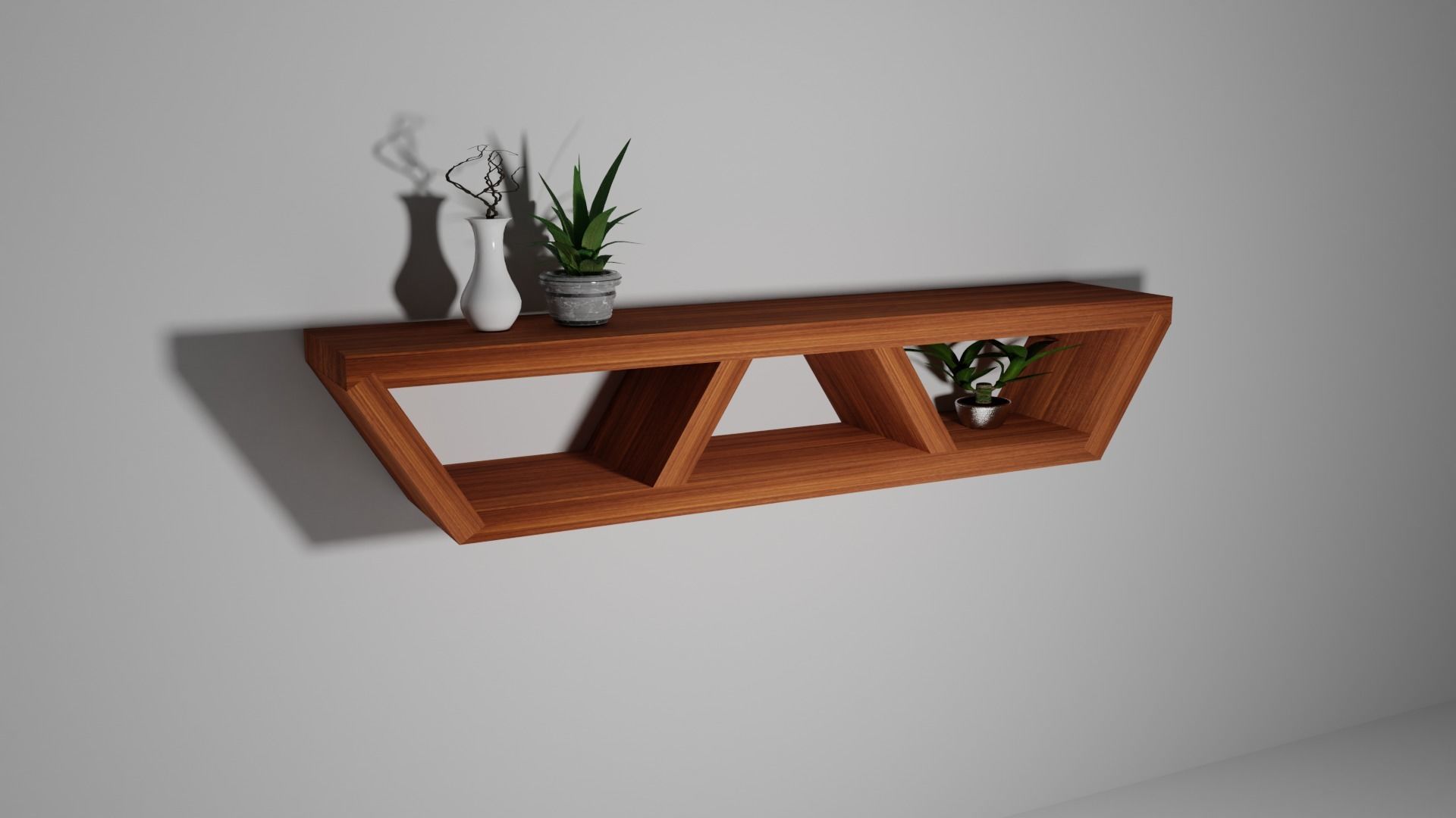 Shelve shelf Low-poly 3D model_1