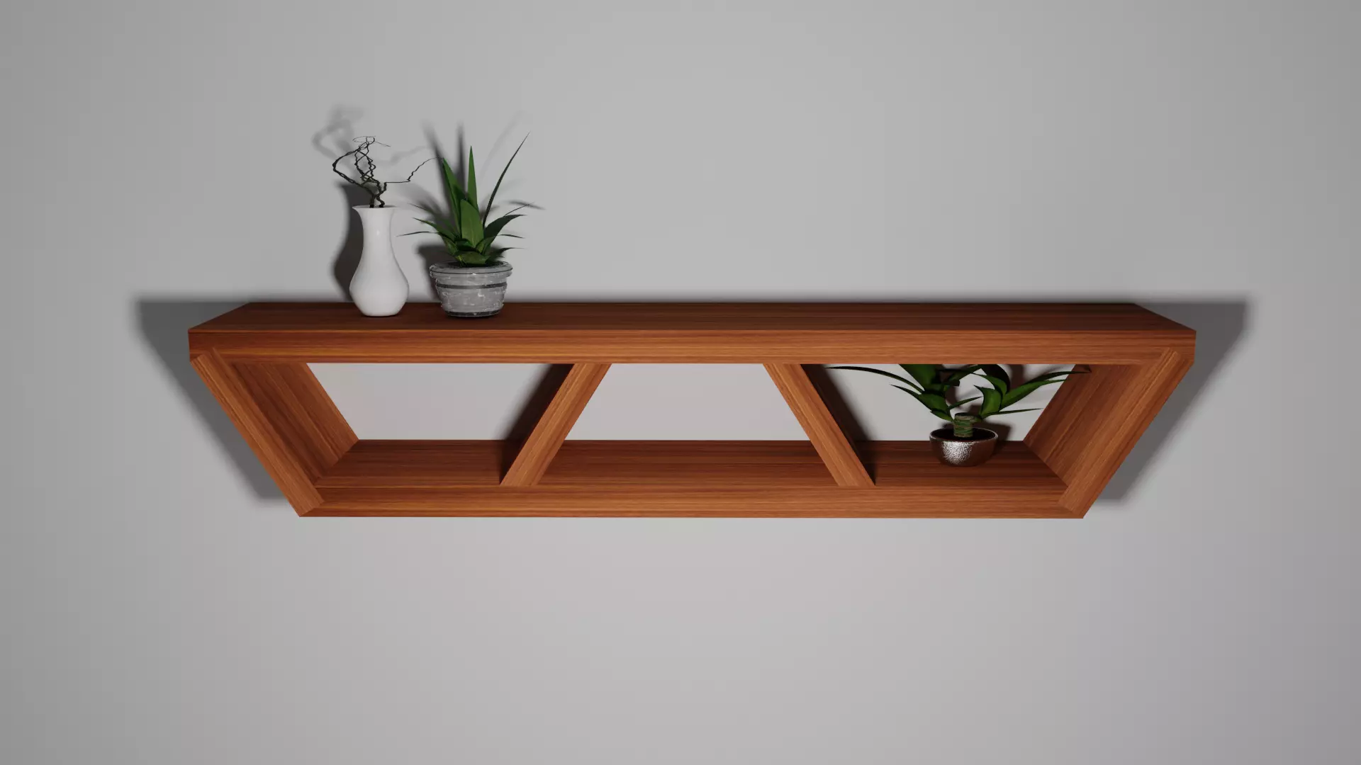 Shelve shelf Low-poly 3D model_0