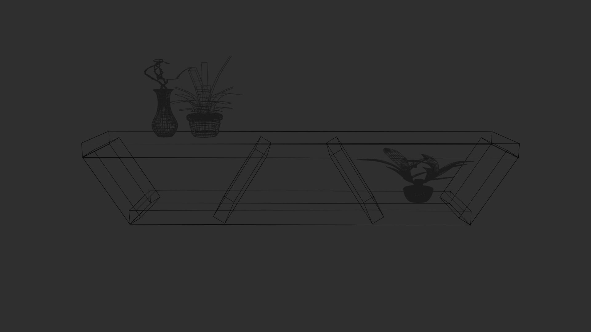 Shelve shelf Low-poly 3D model_5