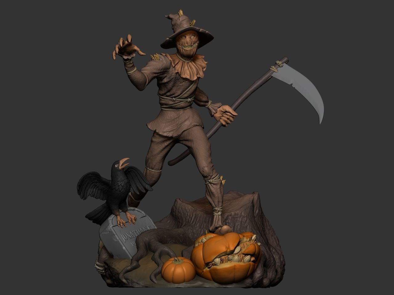Scarecrow DC 3D print model_2