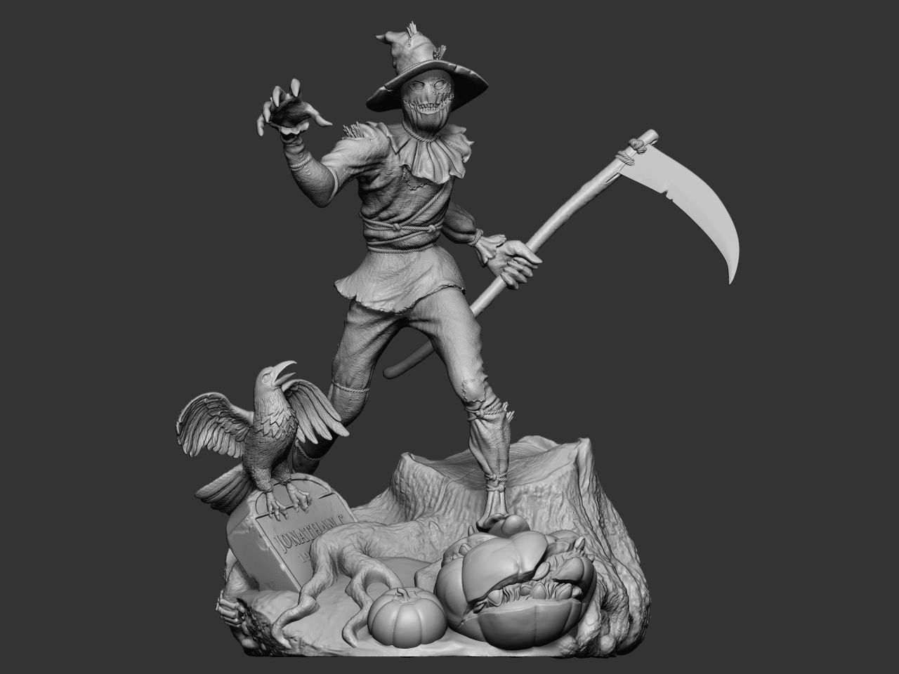 Scarecrow DC 3D print model_3