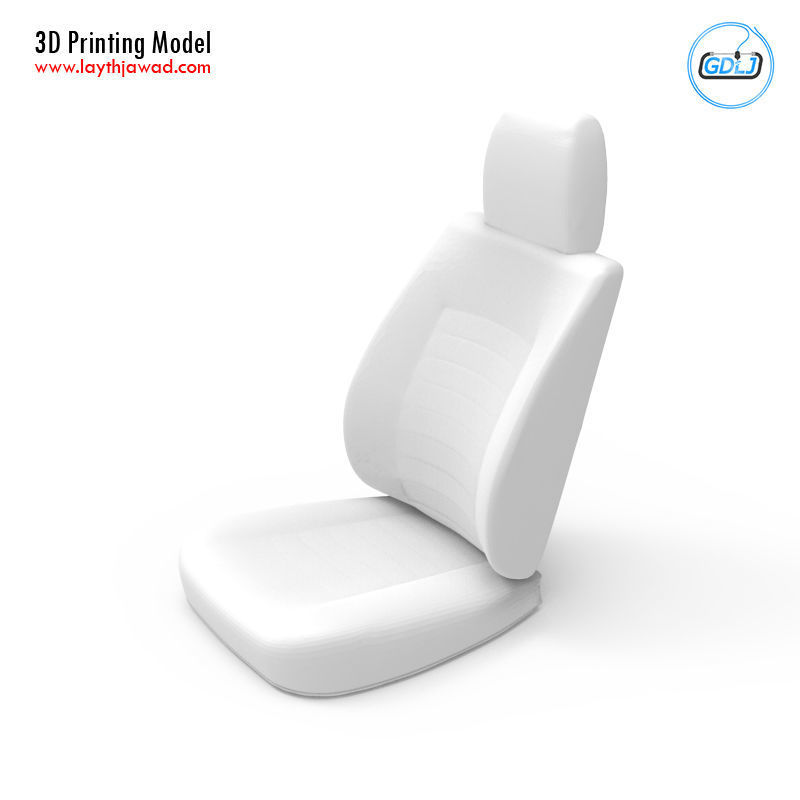 Car seat 3D print model_4
