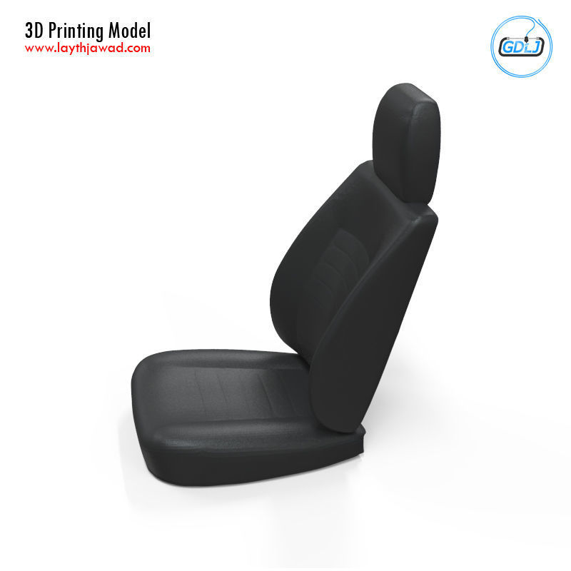 Car seat 3D print model_2