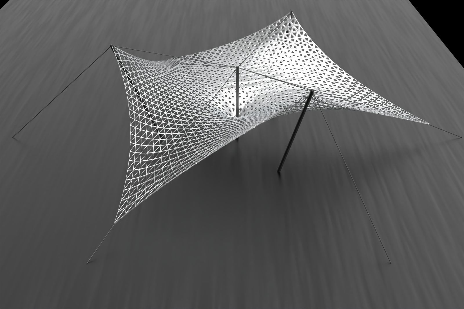parametric pavilion design scene 3D model 3D printable | CGTrader