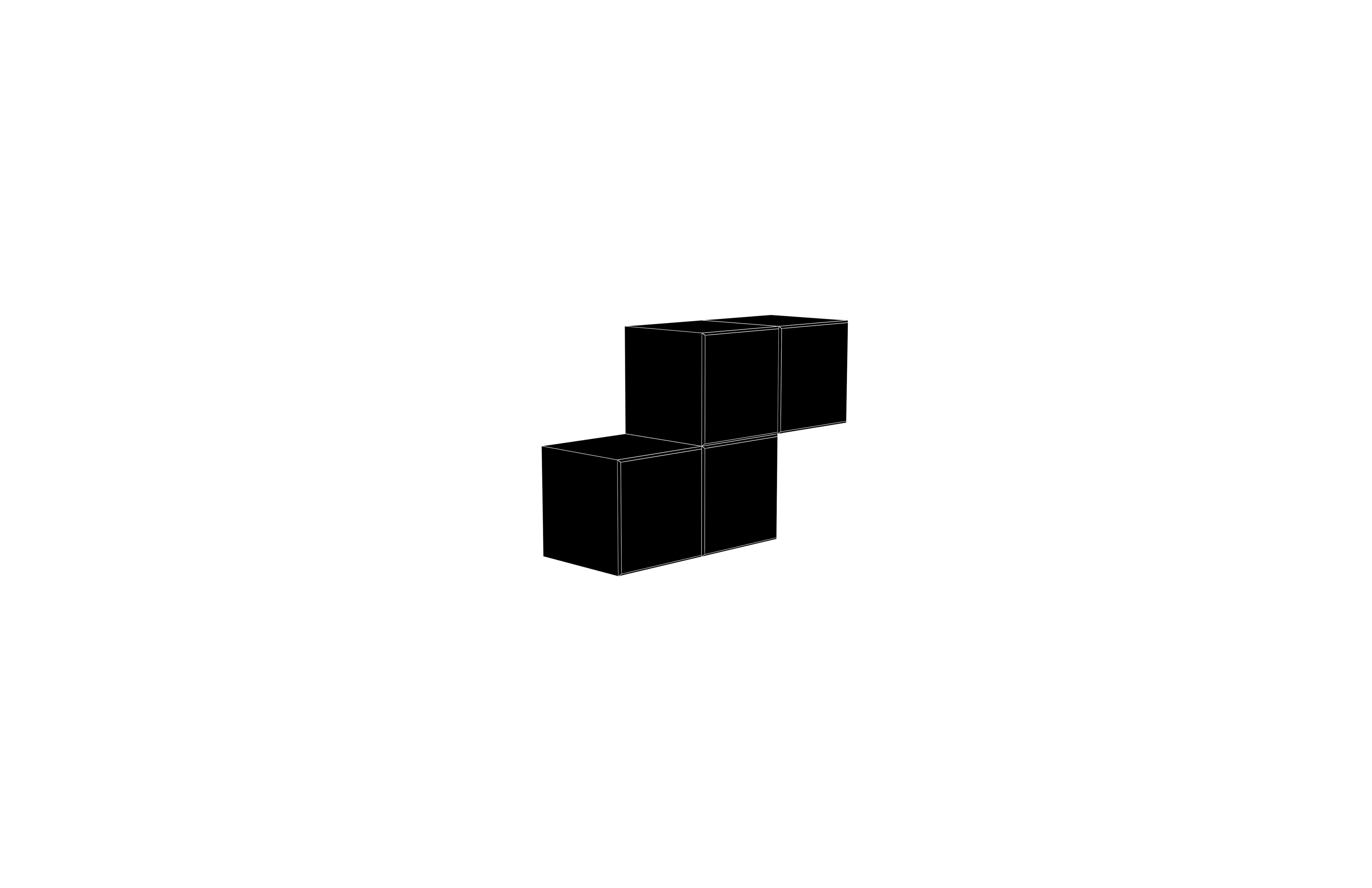 Tetris Block v4 2 004 Low-poly 3D model_7